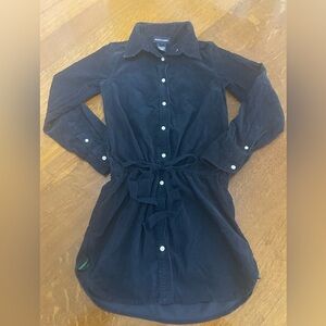 Ralph Lauren Girls Corduroy Button Down Dress Size 8